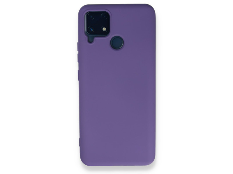 Newface Realme C25s Kılıf Nano içi Kadife Silikon - Mor