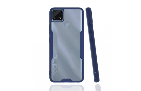 Newface Realme C25s Kılıf Platin Silikon - Lacivert