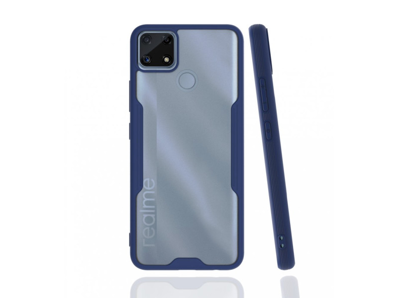Newface Realme C25s Kılıf Platin Silikon - Lacivert
