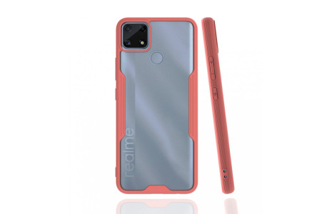 Newface Realme C25s Kılıf Platin Silikon - Pembe