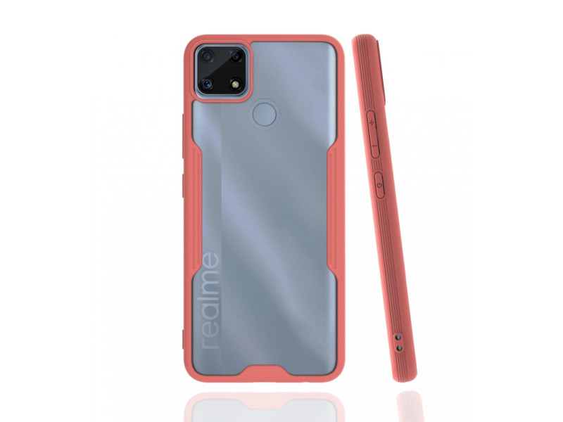 Newface Realme C25s Kılıf Platin Silikon - Pembe
