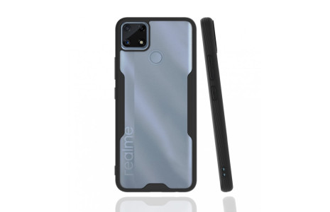 Newface Realme C25s Kılıf Platin Silikon - Siyah