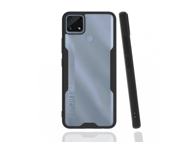 Newface Realme C25s Kılıf Platin Silikon - Siyah