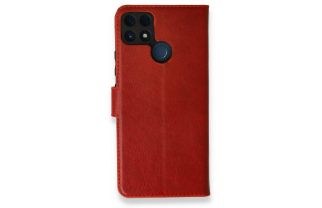 Newface Realme C25s Kılıf Trend S Plus Kapaklı Kılıf - Kırmızı