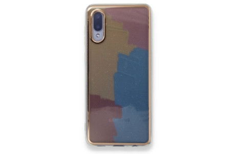 Newface Samsung Galaxy A02 Kılıf Çiçekli Silikon - Kırmızı