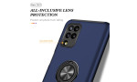 Newface Samsung Galaxy A22 Kılıf Elit Yüzüklü Kapak - Lacivert