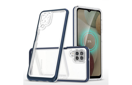 Newface Samsung Galaxy A22 Kılıf Lims Silikon - Mavi