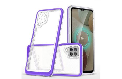 Newface Samsung Galaxy A22 Kılıf Lims Silikon - Mor