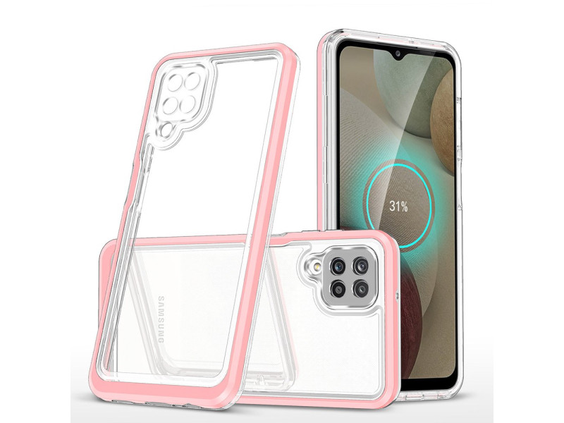 Newface Samsung Galaxy A22 Kılıf Lims Silikon - Pembe