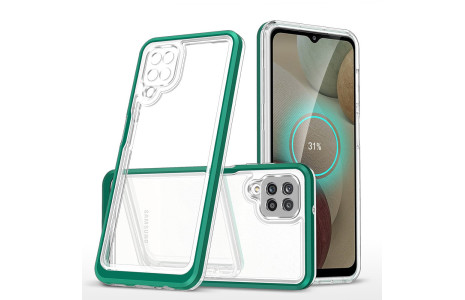 Newface Samsung Galaxy A22 Kılıf Lims Silikon - Yeşil