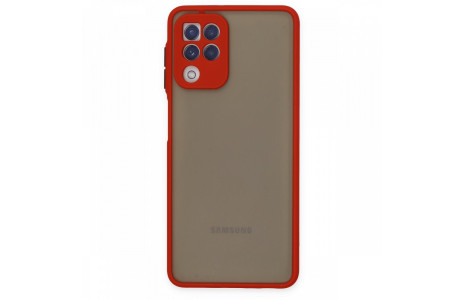 Newface Samsung Galaxy A22 Kılıf Montreal Silikon Kapak - Kırmızı