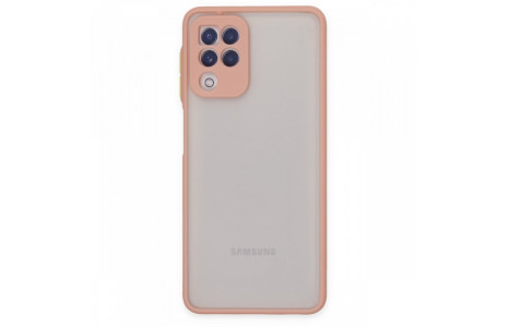 Newface Samsung Galaxy A22 Kılıf Montreal Silikon Kapak - Pembe