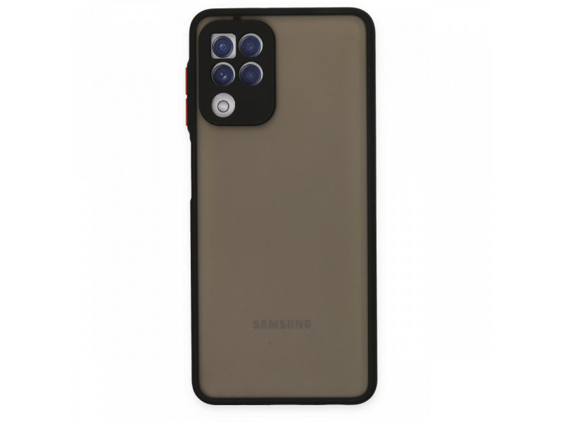 Newface Samsung Galaxy A22 Kılıf Montreal Silikon Kapak - Siyah