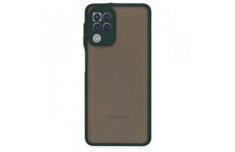 Newface Samsung Galaxy A22 Kılıf Montreal Silikon Kapak - Yeşil