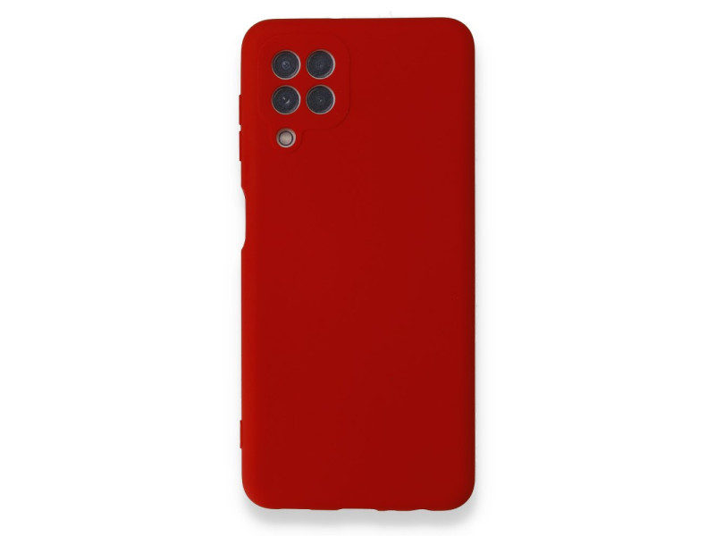 Newface Samsung Galaxy M32 Kılıf Nano içi Kadife Silikon - Kırmızı
