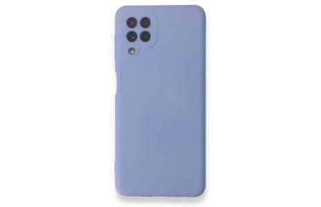 Newface Samsung Galaxy A22 Kılıf Nano içi Kadife Silikon - Lila