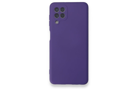 Newface Samsung Galaxy A22 Kılıf Nano içi Kadife Silikon - Mor