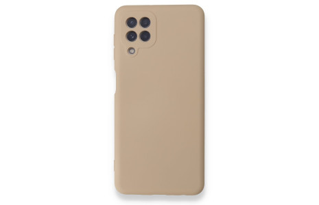 Newface Samsung Galaxy A22 Kılıf Nano içi Kadife Silikon - Pudra