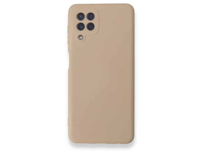 Newface Samsung Galaxy M32 Kılıf Nano içi Kadife Silikon - Pudra