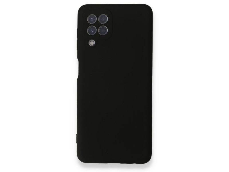 Newface Samsung Galaxy M32 Kılıf Nano içi Kadife Silikon - Siyah
