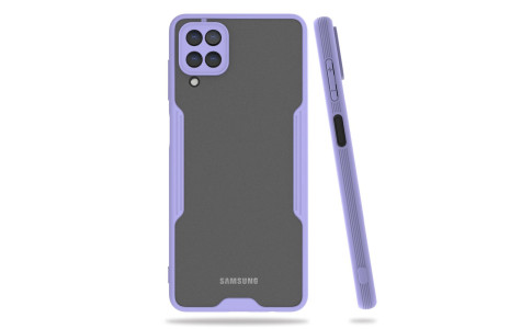 Newface Samsung Galaxy A22 Kılıf Platin Silikon - Lila