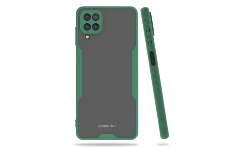Newface Samsung Galaxy A22 Kılıf Platin Silikon - Yeşil