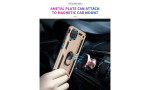 Newface Samsung Galaxy A22 Kılıf Sofya Yüzüklü Silikon Kapak - Gold