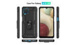Newface Samsung Galaxy A22 Kılıf Sofya Yüzüklü Silikon Kapak - Siyah