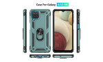 Newface Samsung Galaxy A22 Kılıf Sofya Yüzüklü Silikon Kapak - Yeşil