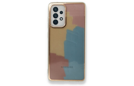 Newface Samsung Galaxy A52 Kılıf Çiçekli Silikon - Kırmızı
