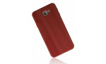 Newface Samsung Galaxy J7 Prime Kılıf Glass Kapak - Bordo
