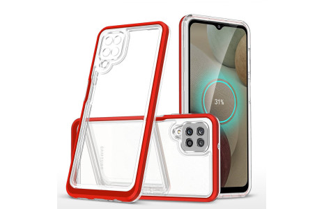 Newface Samsung Galaxy M22 Kılıf Lims Silikon - Kırmızı