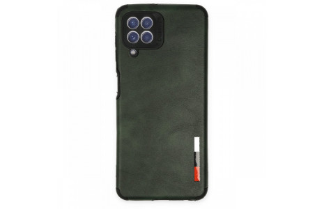 Newface Samsung Galaxy M32 Kılıf Loop Deri Silikon - Yeşil