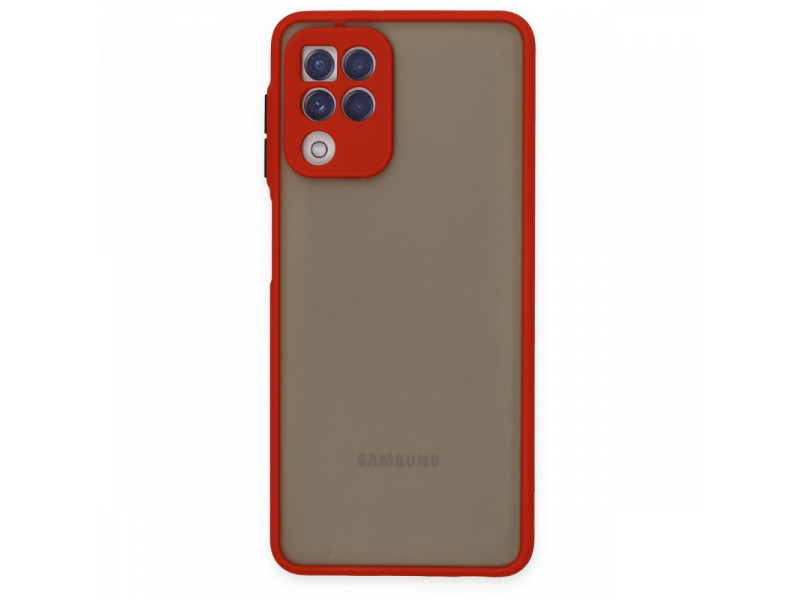 Newface Samsung Galaxy M32 Kılıf Montreal Silikon Kapak - Kırmızı