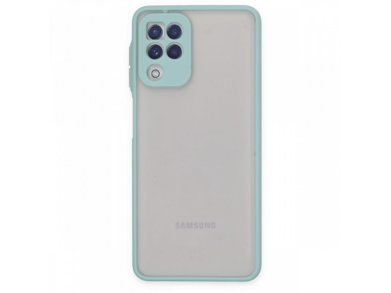 Newface Samsung Galaxy M32 Kılıf Montreal Silikon Kapak - Turkuaz