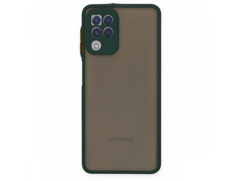 Newface Samsung Galaxy M32 Kılıf Montreal Silikon Kapak - Yeşil