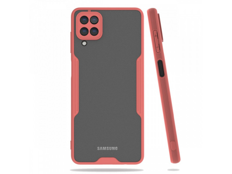 Newface Samsung Galaxy M32 Kılıf Platin Silikon - Pembe