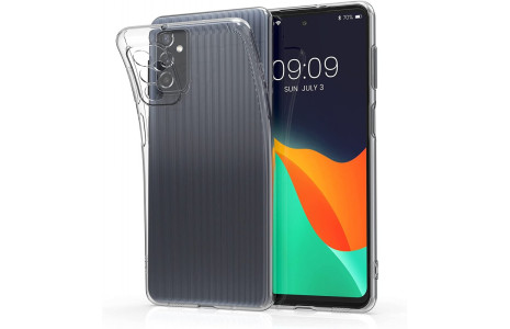 Newface Samsung Galaxy M52 5G Kılıf Lüx Şeffaf Silikon