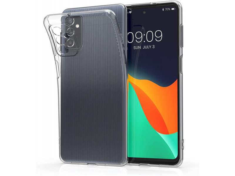 Newface Samsung Galaxy M52 5G Kılıf Lüx Şeffaf Silikon