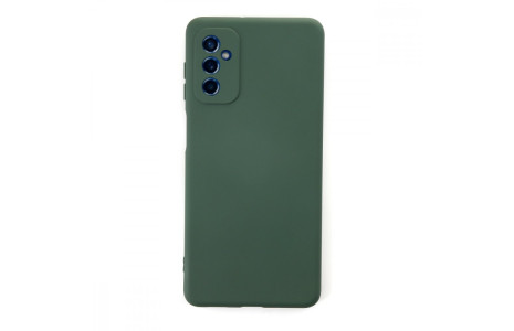Newface Samsung Galaxy M52 5G Kılıf Nano içi Kadife Silikon - Koyu Yeşil
