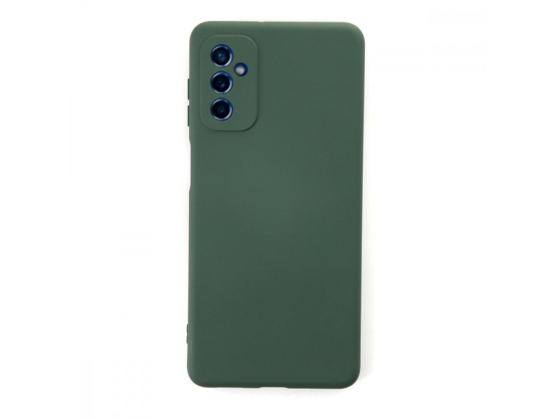 Newface Samsung Galaxy M52 5G Kılıf Nano içi Kadife Silikon - Koyu Yeşil