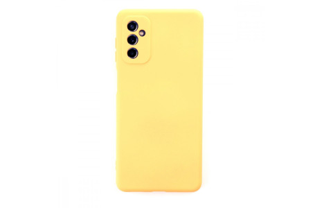 Newface Samsung Galaxy M52 5G Kılıf Nano içi Kadife Silikon - Sarı