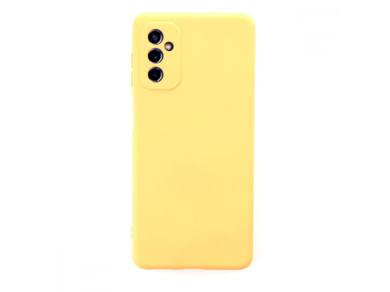 Newface Samsung Galaxy M52 5G Kılıf Nano içi Kadife Silikon - Sarı