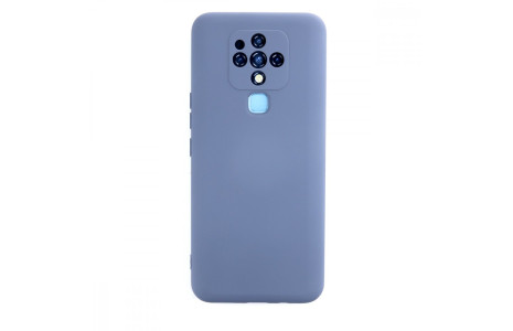 Newface Tecno Camon 16 Kılıf Nano içi Kadife Silikon - Gri