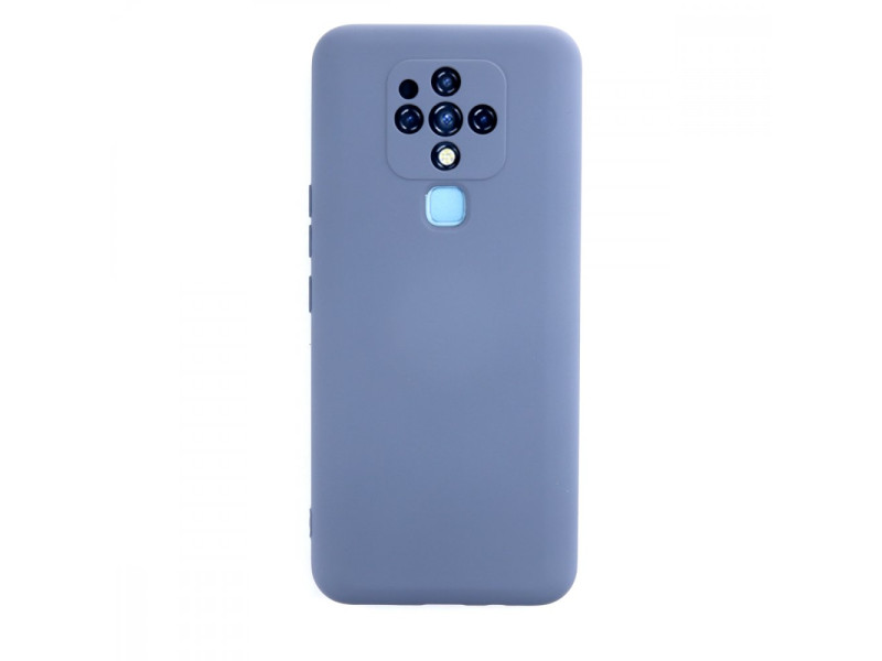 Newface Tecno Camon 16 Kılıf Nano içi Kadife Silikon - Gri