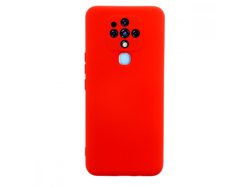 Newface Tecno Camon 16 Kılıf Nano içi Kadife Silikon - Kırmızı