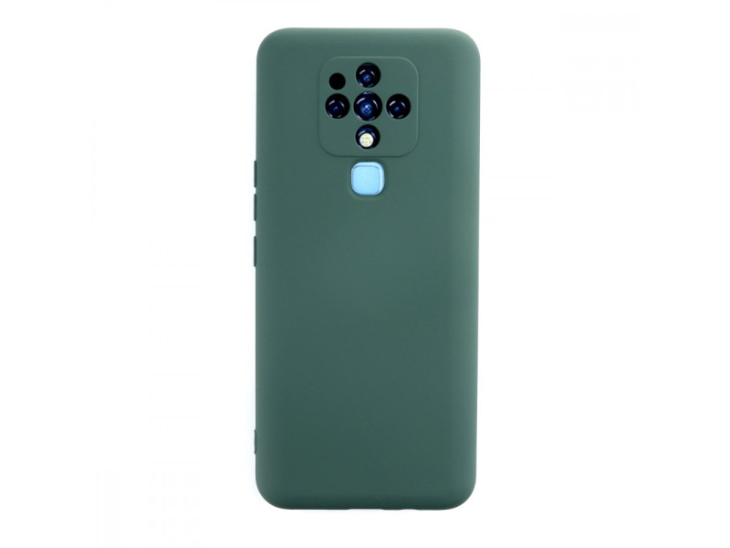 Newface Tecno Camon 16 Kılıf Nano içi Kadife Silikon - Koyu Yeşil