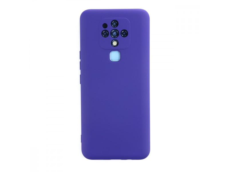 Newface Tecno Camon 16 Kılıf Nano içi Kadife Silikon - Mor