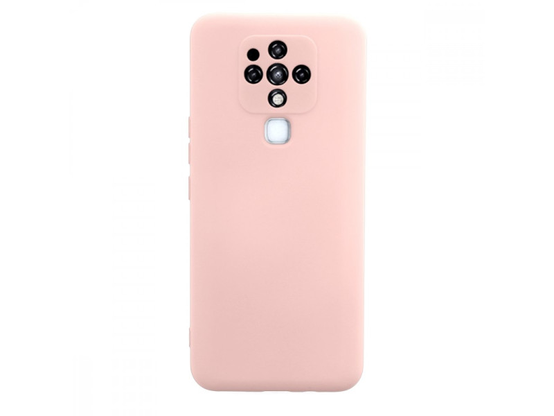 Newface Tecno Camon 16 Kılıf Nano içi Kadife Silikon - Pudra