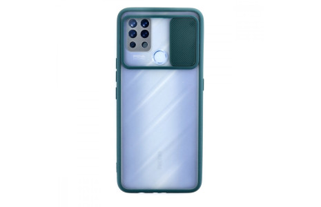 Newface Tecno Pova Kılıf Palm Buzlu Kamera Sürgülü Silikon - Yeşil